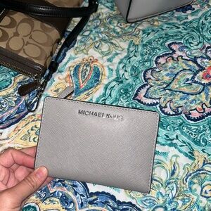 Michael Kors Taupe Leather Wallet